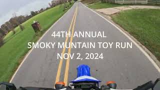 Smoky Mountain Toy Run ride Asheville to Swannanoa post hurricane Helene November 2 2024 [upl. by Mcclenaghan]