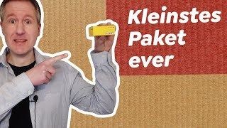 Kleinstes DHLPaket verschickt 📦 Experiment [upl. by Bal575]