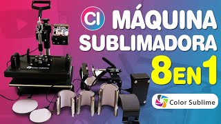 Unboxing y Características MÁQUINA SUBLIMADORA 8 EN 1 Color Sublime [upl. by Aihtyc]