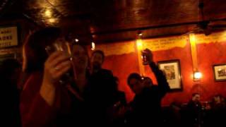 20100224  after Dirks funeral at the bar  Irish tribute song 3m36s [upl. by Bohaty]