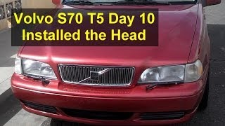 Volvo S70 T5 restoration day 10 finish head clean block install head  Auto Repair Series [upl. by Constantine]