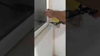 installing pvc window sill [upl. by Doowron]