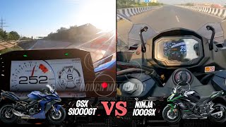 Suzuki GSX S1000GT 🆚️ Kawasaki Ninja 1000SX  Top Speed Attempt 🔥🔥 [upl. by Spike]