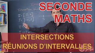 Intersections réunions dintervalles  Calcul numérique  Maths seconde  Les Bons Profs [upl. by Castor331]