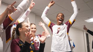 Highlights Gopher Volleyball Wins NCAA Opener Over Western Kentucky [upl. by Hazard938]