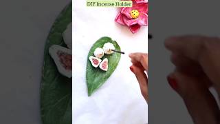 Diy incense Holder ll how to make incense Holder at home ll easy clay making incense Holder [upl. by Dreddy]