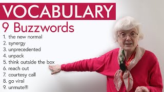 English Vocabulary Builder Learn 9 BUZZWORDS [upl. by Scammon]