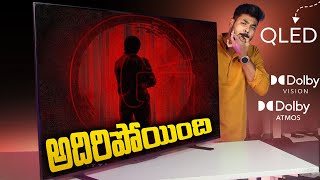 TOSHIBA 55 inches 4K Ultra HD Smart QLED Google TV Unboxing in Telugu [upl. by Sucramel679]