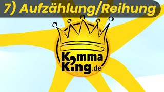 Komma bei Aufzählung und Reihung  Kommaking [upl. by Adnohsad634]