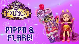 Firehorse and Frosted Tips  Deluxe Magic Mixies Pixlings Galaxy Hair Pippa  Adult Collector Review [upl. by Meras]