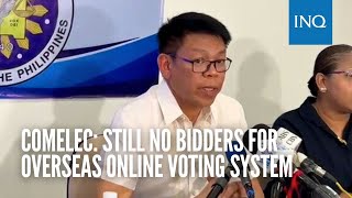 Comelec Still no bidders for overseas online voting system [upl. by Straus]