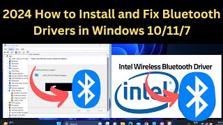 ✅ 2024 How to Install and Fix Bluetooth Drivers in Windows 10117  Bluetooth Driver Not Showing [upl. by Ja]