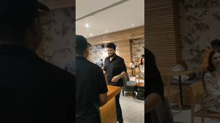 Kalidas jayaram and tarini kalingarayar at Starbucks  kalidasjayaram mollywood kerala tamil [upl. by Schnorr]