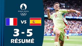 France contre Espagne 35 Résumé et buts  Finale du Tournoi Olympique de Football Paris 2024 [upl. by Trudie61]