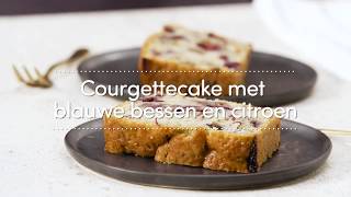 Courgettecake met blauwe bessen en citroen [upl. by Genesa]