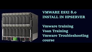 Vmware Esxi install In Hp Server  Vmware Auto Deploy  Vmware Troubleshooting Course  Vsan Course [upl. by Rafiq]