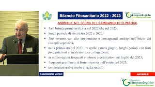 GF 2024 – Commento ai bilanci fitosanitari 2022 – 2023 i fitofagi [upl. by Corette]