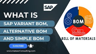 What is SAP Variant BOM Alternative BOM and Simple BOM [upl. by Aoniak492]