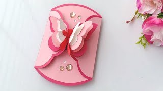 How to make Birthday Card  Handmade easy card Tutorial [upl. by Madlin448]