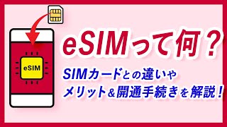 eSIMって何？SIMカードとの違いやメリット＆開通手続きを解説 [upl. by Lib]