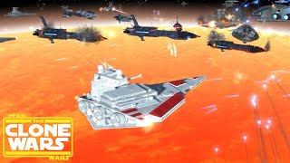 Epic Star Wars Clone Wars Space Battle [upl. by Enyalb]