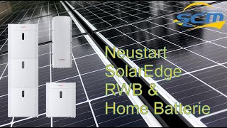 Neustartanleitung SolarEdge RWB und HOME Batterie scm energy GmbH [upl. by Durham]