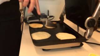 Cooking pancakes on a sandwich maker 12x speed [upl. by Asetal]