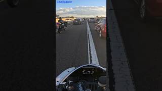 Lane Splitting in Front of Cop [upl. by Virgie59]