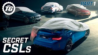 BMW M’s Secret CSLs You’ve Never Seen Before – Part 1 V8 E46 M3 CSL  M2 CSL  Top Gear [upl. by Sesmar635]