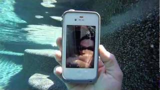 iPhone 4s FaceTime video underwater with LifeProof case  MicBergsma [upl. by Lebaron]