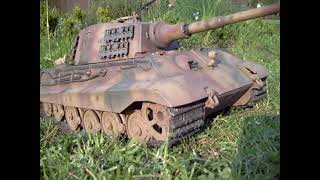 116 RC Model Panzer Tank Königstiger Hinterhalt Tamiya [upl. by Biddie]