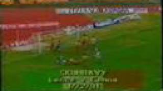 Best Goal Ever  LecceGENOA 03 199091 Tomas Skuhravy [upl. by Ahsaercal679]