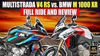 Ducati Multistrada V4 RS vs BMW M 1000 XR  Full Ride and Review  Side by Side  4K [upl. by Dorcus755]