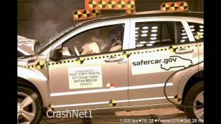 2011 Dodge Caliber  Frontal Crash Test by NHTSA  CrashNet1 [upl. by Wrdna820]