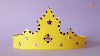 Couronne des rois en papier super rapide et facile Super quick and easy paper kings crown [upl. by Haikan]