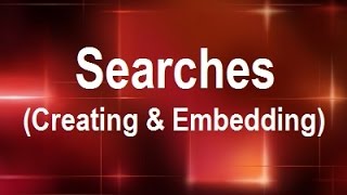 MicroStrategy  Searches Creating and Embedding  Online Training Video by MicroRooster [upl. by Hinch]