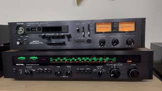 Rotel RD12F cassette deck Rotel RX602 receiver [upl. by Rambert]