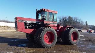 BigIron Auction 122618 1981 International 4586 4WD Tractor [upl. by Notgnirrac]