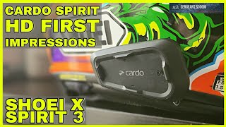 Cardo Spirit HD First Impressions  Shoei X Spirit 3X14 [upl. by Petronia]