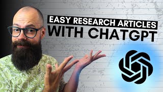 How to use ChatGPT to EASILY write research articles The Hidden Edge in Academia [upl. by Shanta]