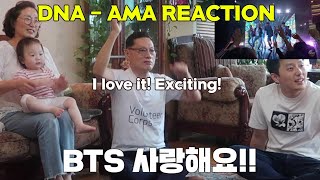 ENG BTS  DNA AMA PERFORMANCE REACTION 리액션 Retired Teacher Familys Reaction Korean｜흥탄아부지 특집 [upl. by Eellah]