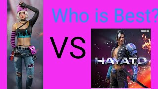 Dasha vs Hayato  Character Ability  Garena Free Fire [upl. by Anelliw668]