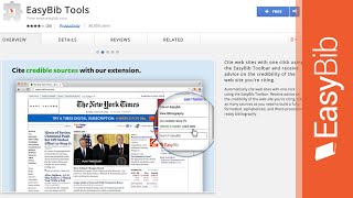 EasyBib Toolbar Extension for Google Chrome  EasyBibcom [upl. by Sochor619]