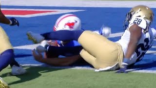 THE LONGSNAPPER SMU’s LONGSNAPPER recovers a muffed punt in the endzone for a touchdown [upl. by Dirrej]