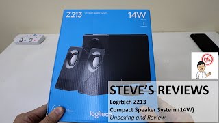 Logitech Z213 Compact Speaker System 14W Unboxing and Review Malaysia [upl. by Armando]