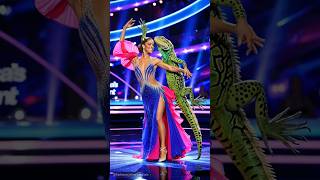 The Woman Performs a Fusion with a Giant Lizard on AGT agt americagottalent magic [upl. by Tran]