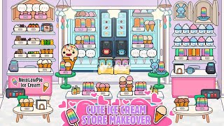 TOCA LIFE WORLD CUTE ICE CREAM STORE  Toca Boca  NecoLawPie [upl. by Iek]