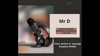 Mr D LARTICLE ‐ mp4 [upl. by Perla]