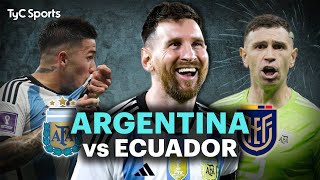 EN VIVO 🔴 ARGENTINA vs ECUADOR POR LAS ELIMINATORIAS ⚽ ¡Juega la SCALONETA por TyC SPORTS [upl. by Akiret]