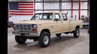 1986 Ford F350 Crew Cab 4x4 For Sale  Walk Around [upl. by Mccollum]